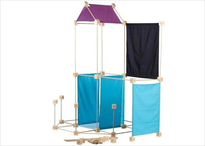 Jeu éducatif de construction - Trigonos - Trigonos Maxi Blua - 150 pièces - Bleu - A partir de 4 ans-0