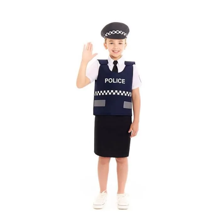 Partilandia Déguisement gilet de police fille (3-4 ans)-0