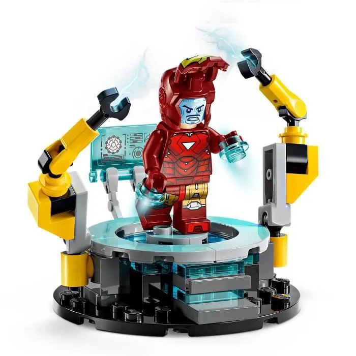 LEGO Marvel 76315 Le Laboratoire d’Iron Man : la Salle des Armures - Jouet garçon, 8 ans-3