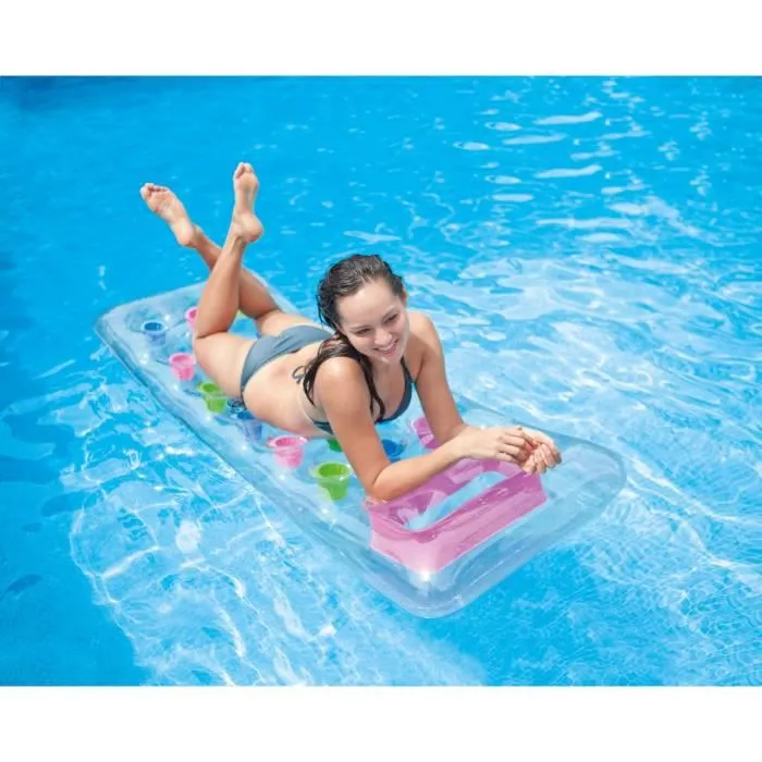 INTEX Matelas Transparent à Poches-1