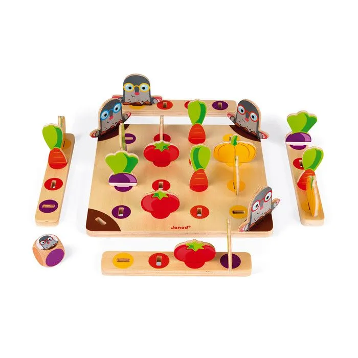 Jeu de Société Garden Panic ! - JANOD - Bois - Dès 3 Ans - Apprentissage des couleurs et de l'observation-1