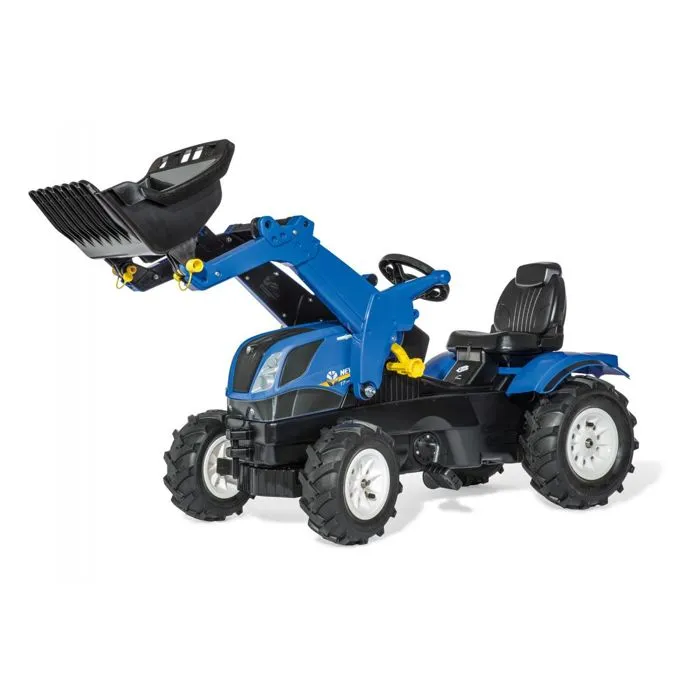 Jeux de voiture - New Holland + Chargeur + Pneus Pneumatiques Rolly Toys-0