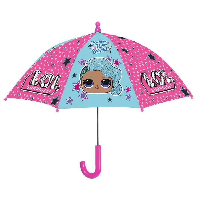 Perletti parapluie LOL girls 66 cm fibre de verre rose/bleu-0