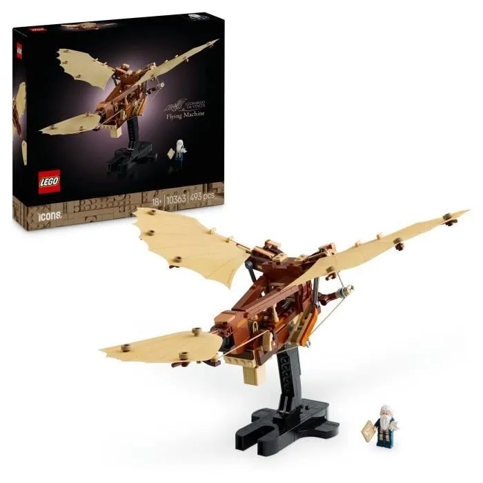 LEGO Icons 10363 La machine volante de Léonard de Vinci - Décoration pour adultes-0
