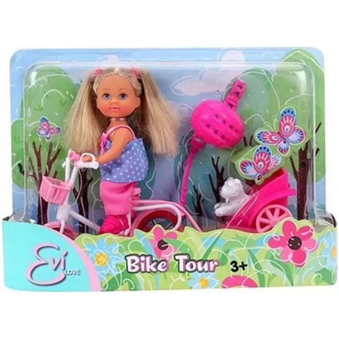 Poupée Evi love - Bike tour - Jouet fille - SIMBA - Evi love - Bike tour - 3 ans - Enfant - Fille-0