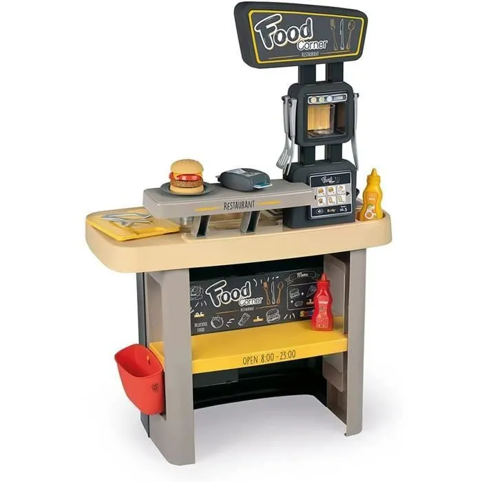 Smoby - Food Corner - Cuisine Restaurant - Jouet d'imitation avec 29 accessoires-1