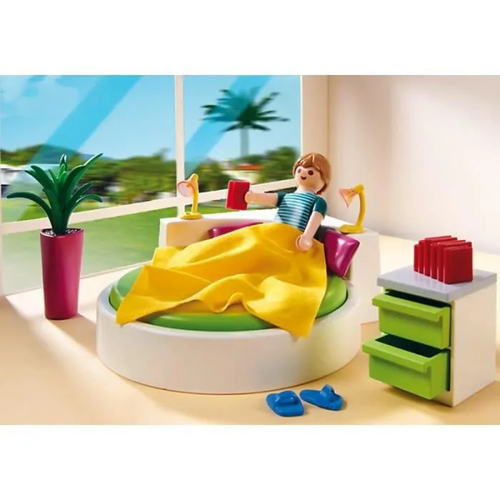 PLAYMOBIL - Chambre avec Lit Rond - 5583 - City Life - Mixte - A partir de 4 ans-4