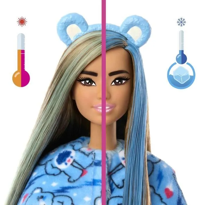 Poupée Barbie Cutie Reveal Bisounours Touronchon Bleu - 3ans +- JCN96-2