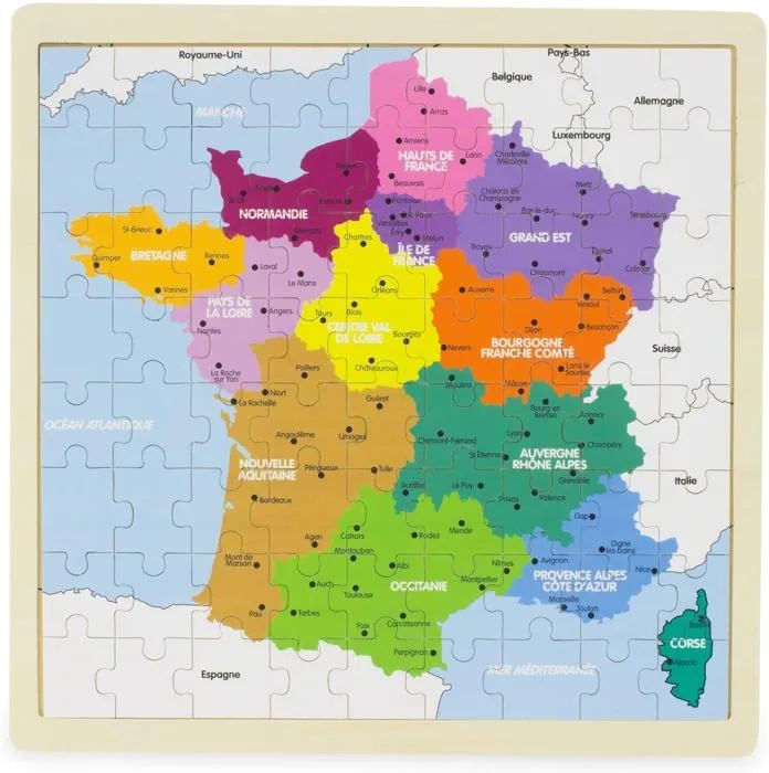 Ulysse- Puzzle, France, Carte, 3971 3971-0