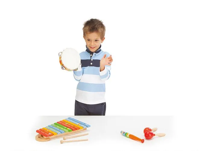 Instrument de musique - SEVI - 81858 - Tambourin - Blanc - Enfant-2