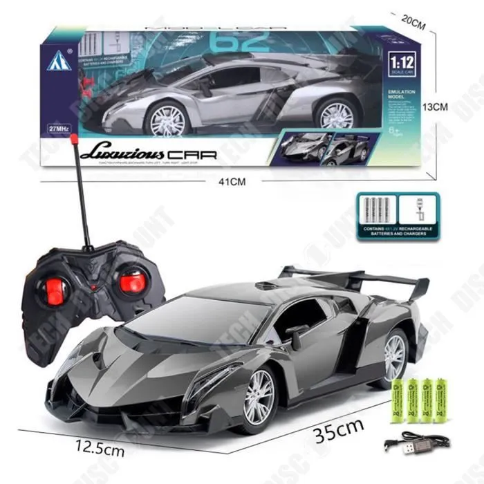 TD® Voiture jouet pour enfants Télécommande sans fil Dérive à grande vitesse Pneus absorbant les chocs Jouets de course-3