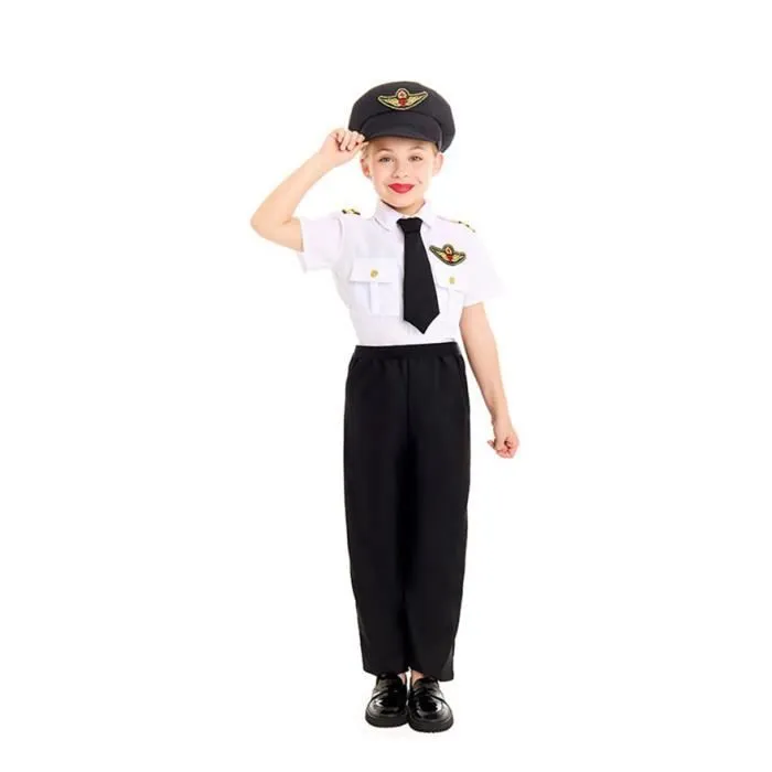 Partilandia Déguisement de pilote d'avion pour enfants (3-4 ans)-2