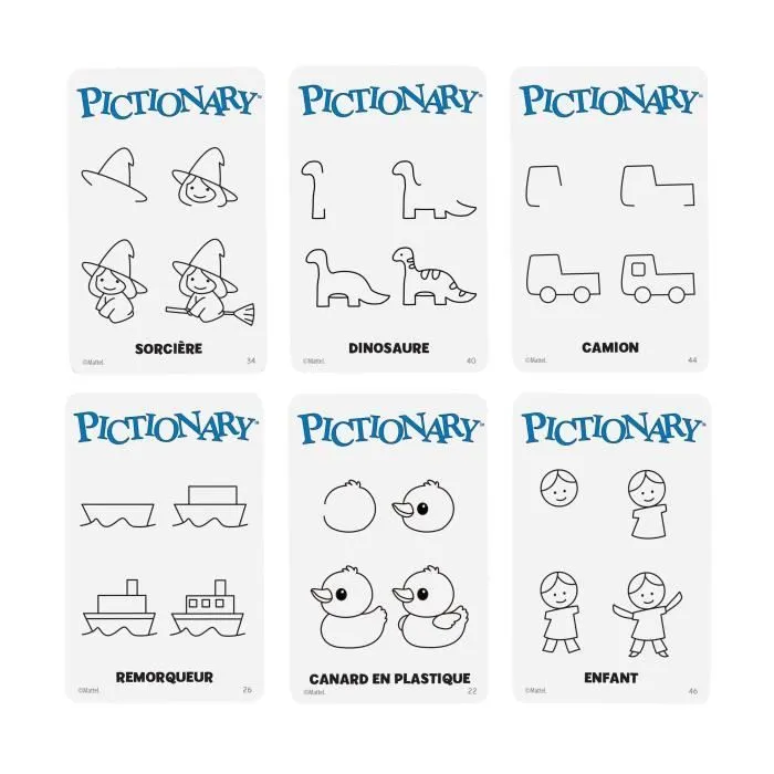 Pictionary-Jeu De Société Familial Pour Enfants Et Adultes - 8 ans+- JDX98-5