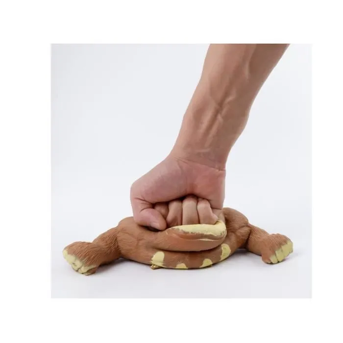 Figurine Gorille Anti Stress - Jouet Squeeze Toy Doux - Marron - Convient pour Les Loisirs-3