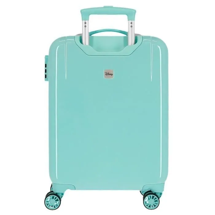 Valise cabine - LA REINE DES NEIGES - Arendelle is home - Vert menthe - Coque rigide - 4 roulettes 360°-1