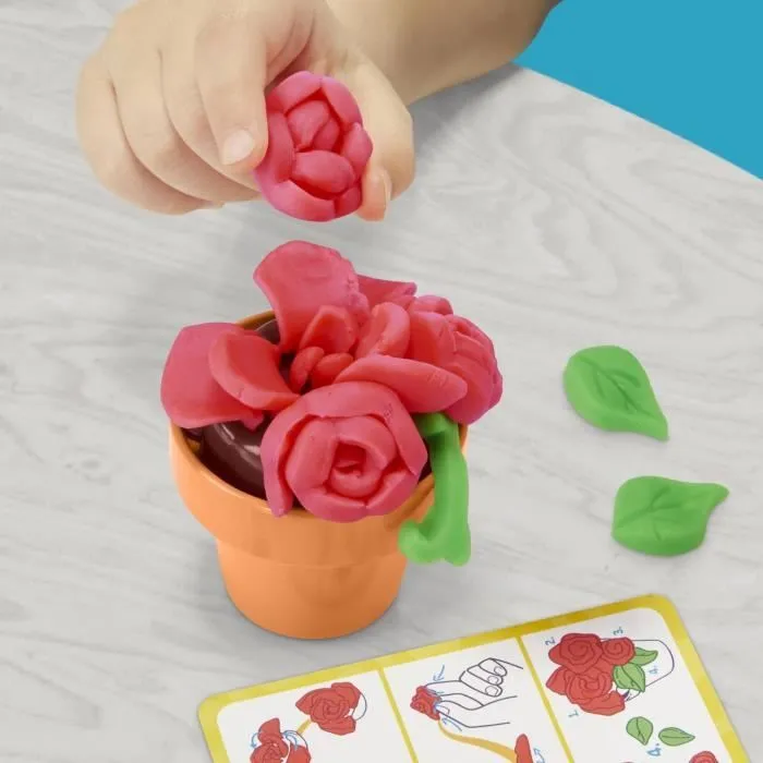 Play-Doh Mon jardin de fleurs, coffret de pâte à modeler inspiré du jardinage et de la nature, loisirs créatifs pour enfants, dès 3-3