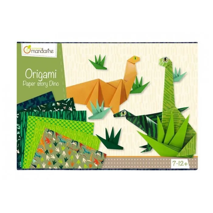 Boîte créative - Origami dinosaures - 10 modèles-0