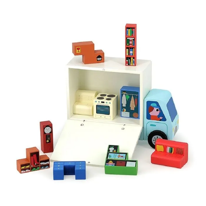 Vilac - Jeu de logique en bois Déménagement-1