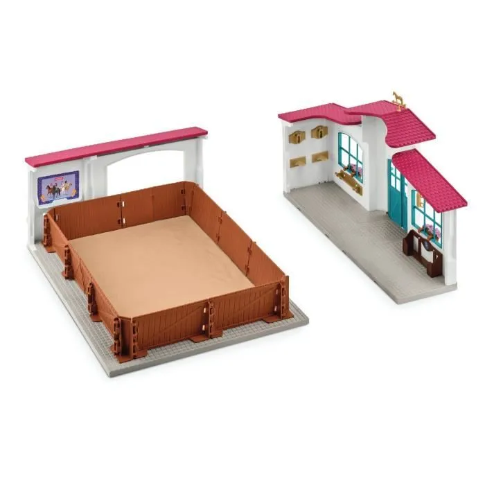 Grand Manège Equestre, Coffret figurine et accessoires, Schleich 42639 Horse Club, Pour enfant dès 5 ans-3