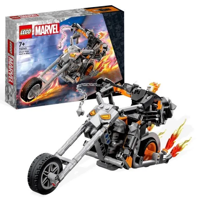LEGO® Marvel 76245 Le Robot et la Moto de Ghost Rider, Jouet avec Figurine Super-Héros-0