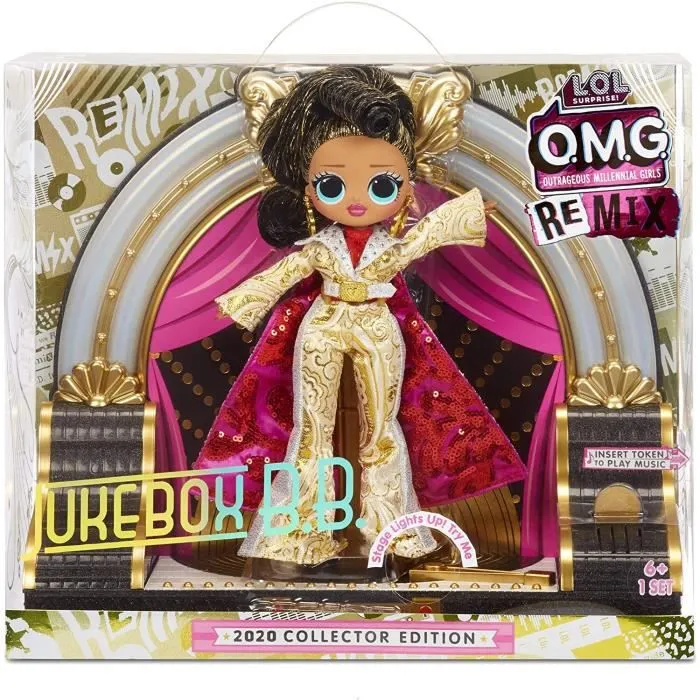 LOL Surprise OMG Remix - Jukebox BB Avec Musique - Poupée Mannequin & Accessoires - Edition Collector 2020-1