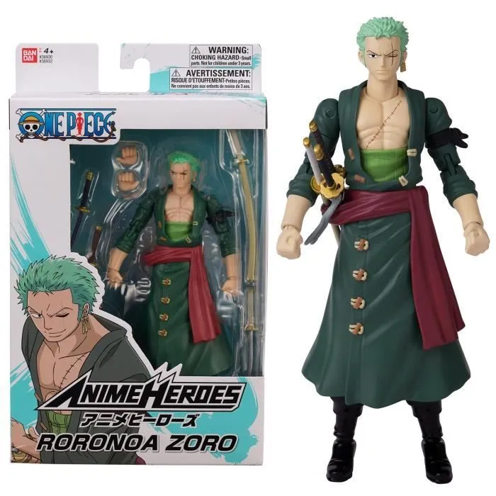 Figurine Anime Heroes 17 cm - Roronoa Zoro - BANDAI One Piece-0