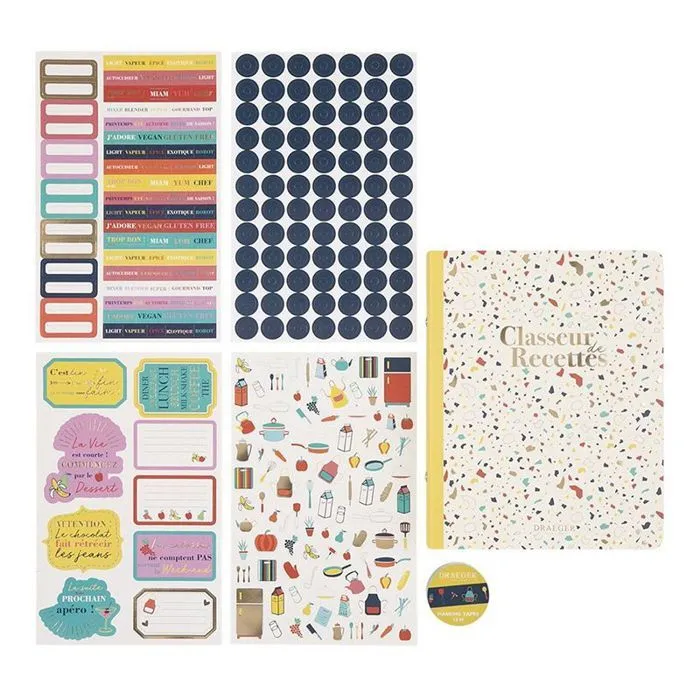 Kit Classeur De Recettes - Draeger Paris - Jaune - Mixte - Adulte - Personnalisable-0