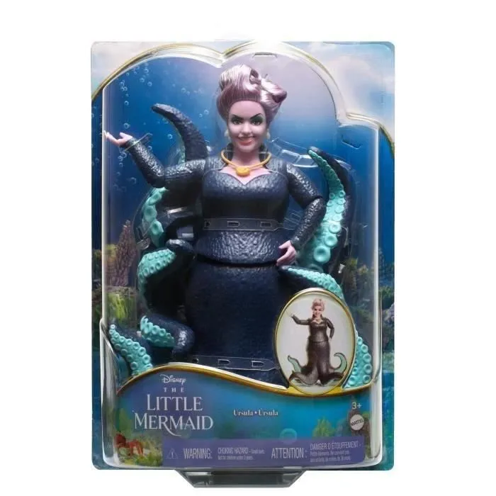 Disney-Poupée La Petite Sirène Ursula, avec accessoire HLX12-1
