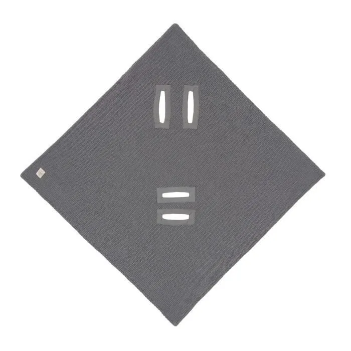 Couverture en coton bio bébé Lässig Gots - anthracite - TU-1