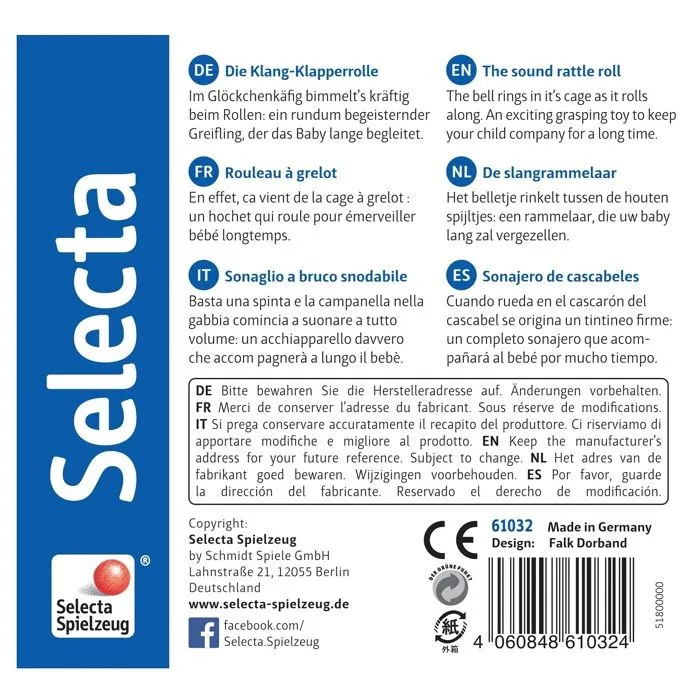 Selecta - Girollo hochet rouleau rigolo - SCHMIDT-2