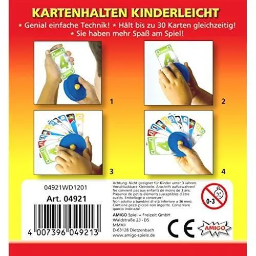 Accessoire de jeu de cartes - Amigo - 04921 - Porte-cartes - Bleu-1