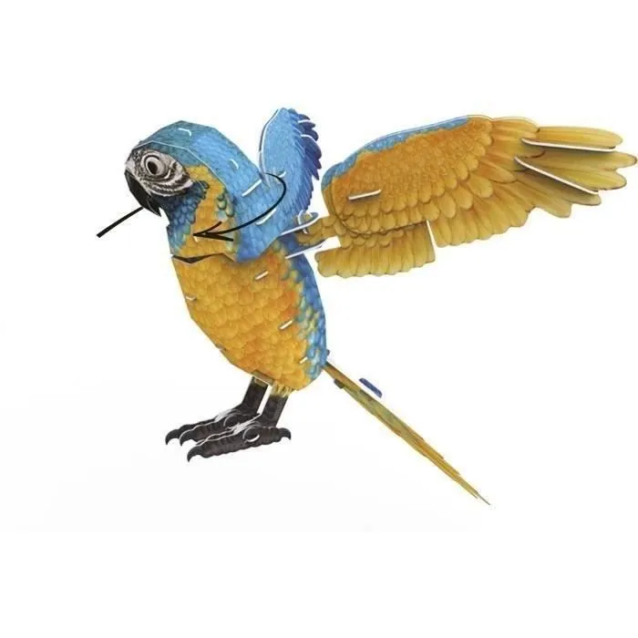 Puzzle 3D - Perroquet - Jeu de construction - EXPLORA - Oiseau - 94 pièces - Dès 8 ans-1