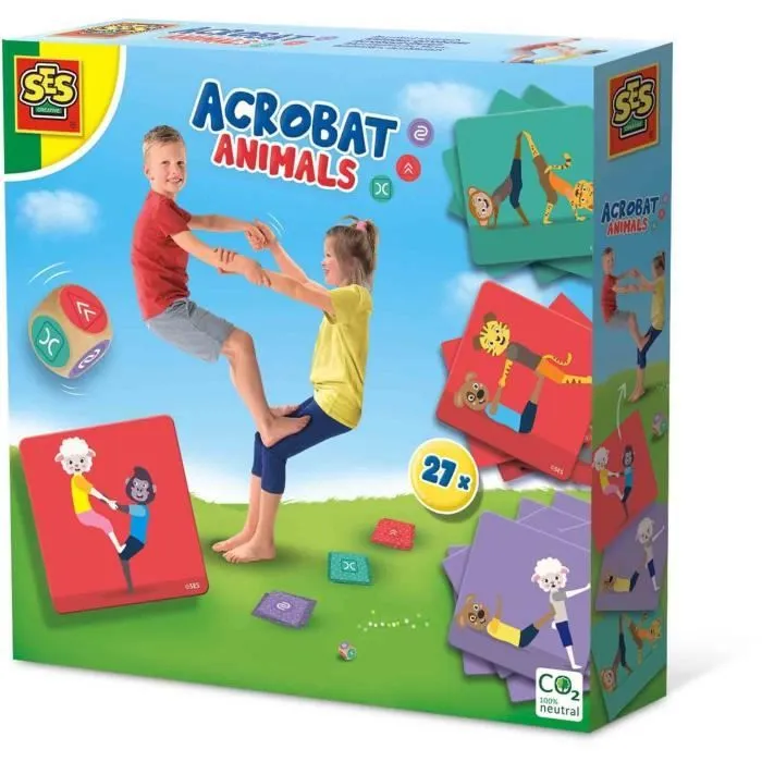 Animaux acrobates - Jeu d'adresse - SES CREATIVE - Activité hilarante pour le jeu en plein air.-0