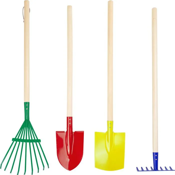 Lot doutillage jardin multicolor - SMALL FOOT - Outils de jardinage pour enfants - Bleu - Mixte - 3 ans et plus-1