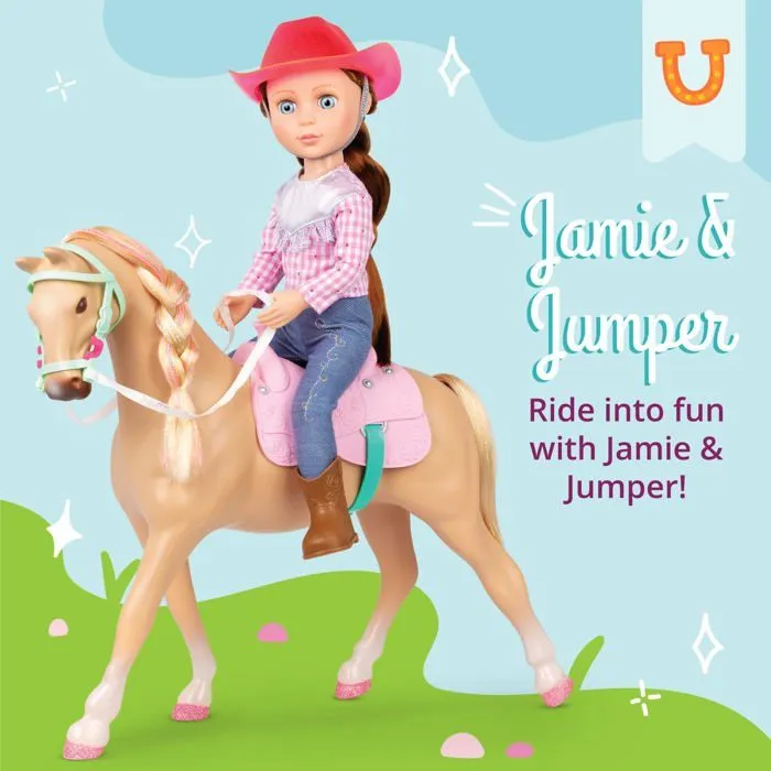 Poupee Glitter girls - GG51046Z -14 Doll W/Horse, Jaime - Jumper, 62243435759-1