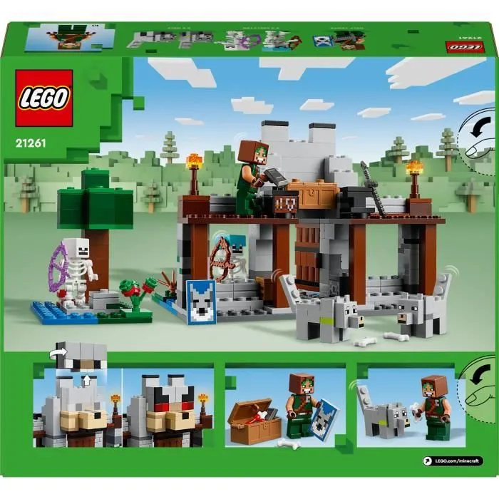 LEGO® Minecraft® 21261 La forteresse du loup - Jeu d’exploration sur le thème du squelette-5