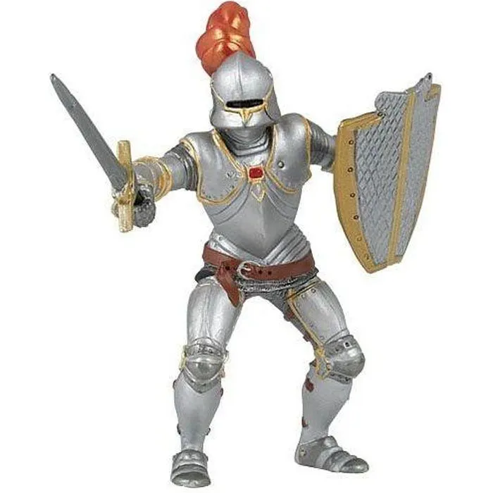 Figurine Chevalier en armure rouge Papo - Jouet pour garçon de 3 ans et plus-0