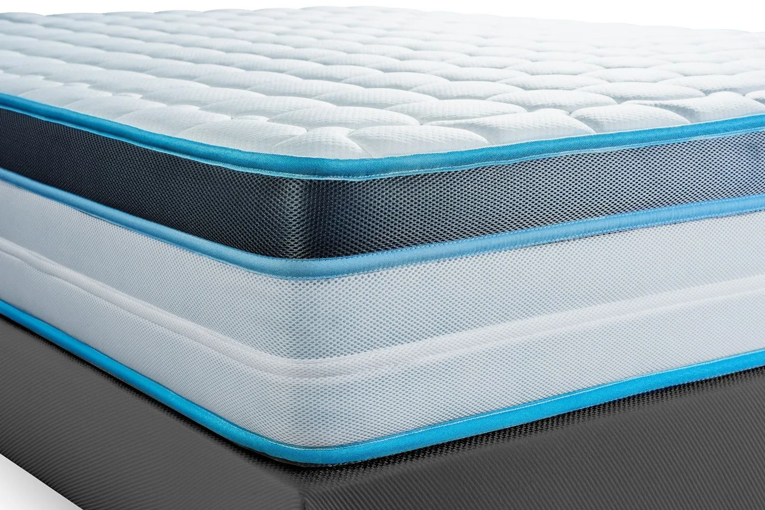 Ensemble sommier matelas 90x190 BodyFit Mémoire de forme - BODY CARE - Sommier Kit GRIS - 24 cm - Ferme-3