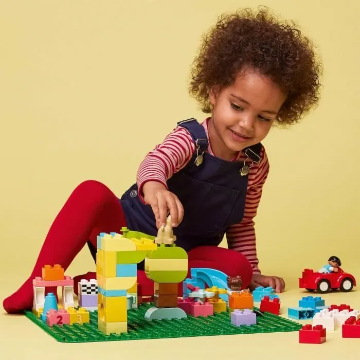 LEGO® 10980 DUPLO La Plaque De Construction Verte, Socle de Base Pour Assemblage et Exposition, Jouet de Construction Pour Enfants-4