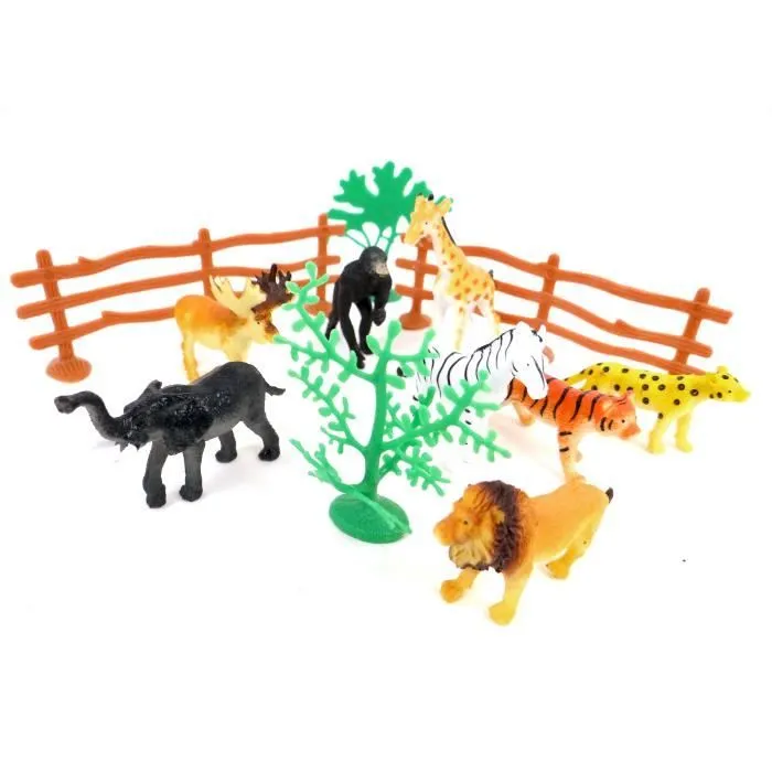 Jouet - WONDERKIDS - Lego City - 8 Animaux Zoo et Accessoires - Mixte - A monter soi-même-0