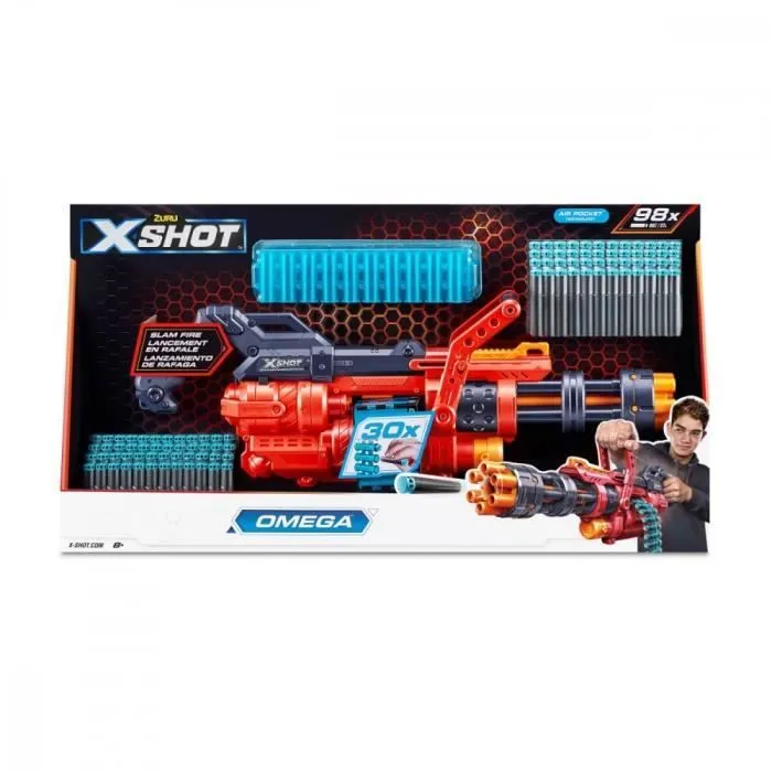 Jouet - ZURU X-SHOT - EXCEL OMEGA DARTBLASTER - Extérieur - Piles - Enfant - Mixte-0