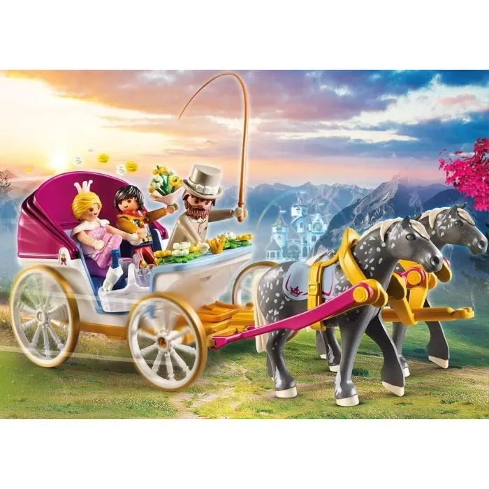 PLAYMOBIL 70449 Calèche et couple royal, Princesses, 60 pièces, Dès 4 ans-1