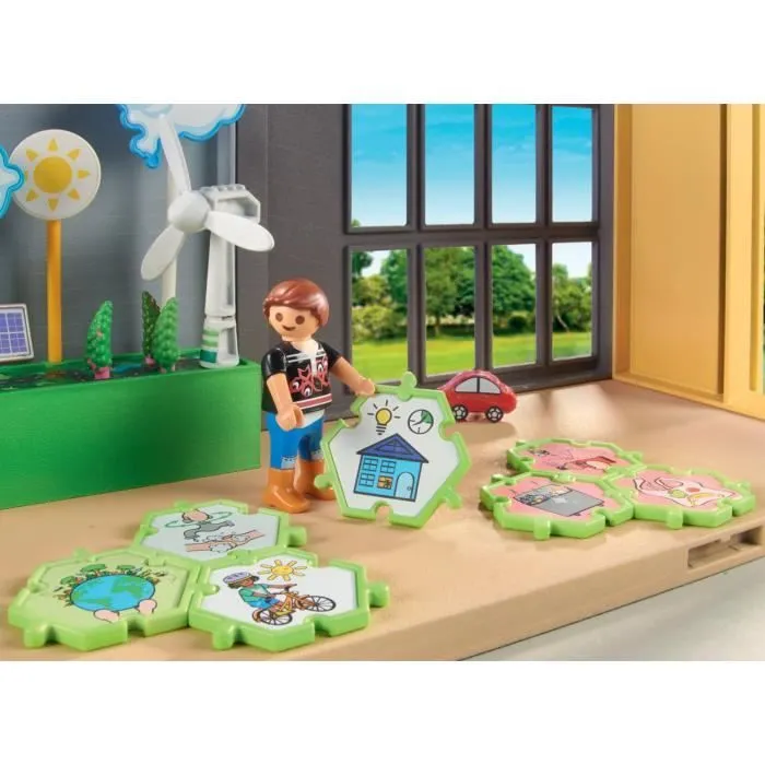 PLAYMOBIL 71331 Classe éducative sur l'écologie, City Life, L'école, 52 pièces, Dès 4 ans-3