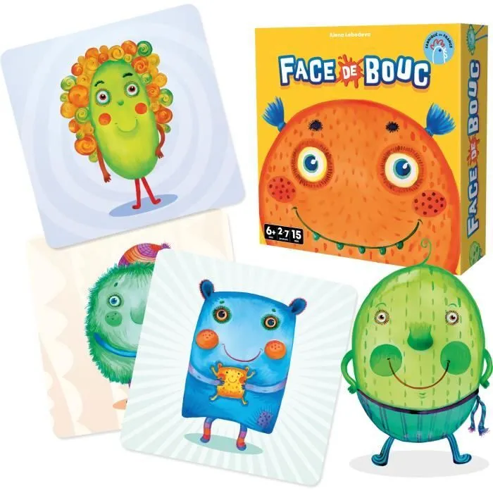 Face de bouc - Asmodee - Jeu de mémoire amusant qui encourage la créativité - Dès 6 ans-2