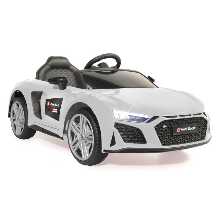 Voiture électrique pour enfants - JAMARA - Audi R8 Spyder 18V - Blanc - Multifonctionnelle - Chargeur inclus-1