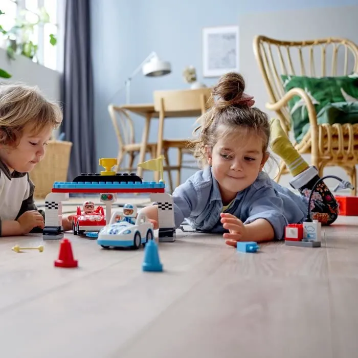 LEGO® 10947 DUPLO® Les voitures de course Jouet Enfant 2+ ans, Petites Voitures-3