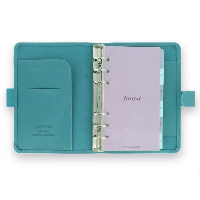 FILOFAX Agenda organiseur Saffiano - Vert d'eau-2
