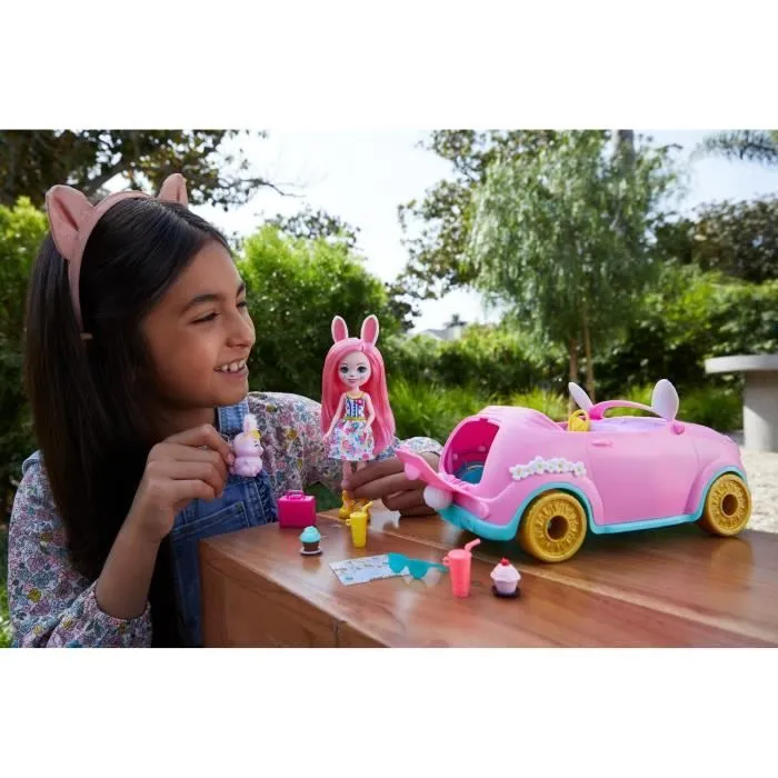 Enchantimals - Voiture Lapinmobile - Accessoire Mini-poupée - Dès 4 ans HCF85-1