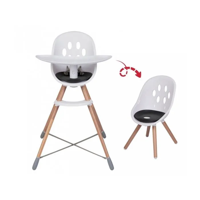 Chaise Haute - Phil and Teds - Poppy - Bois de Hêtre - Siège Imperméable - Harnais Sécurisé-0