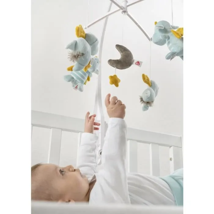 Fehn music mobile Little Castle40 cm blanc/bleu clair-3